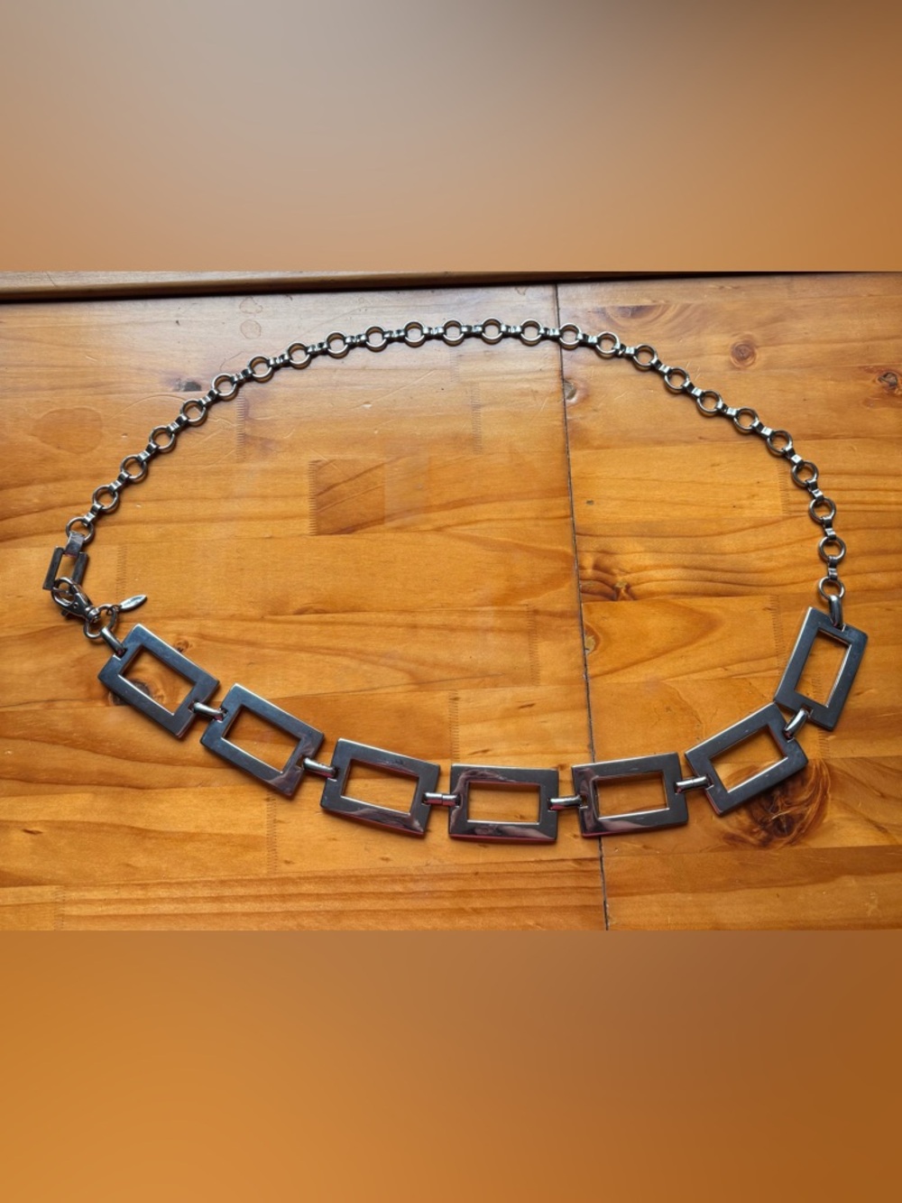 Silver Toned Chain Belt